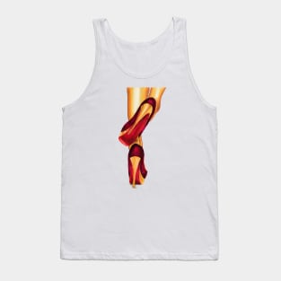 Red lacquered soles Tank Top